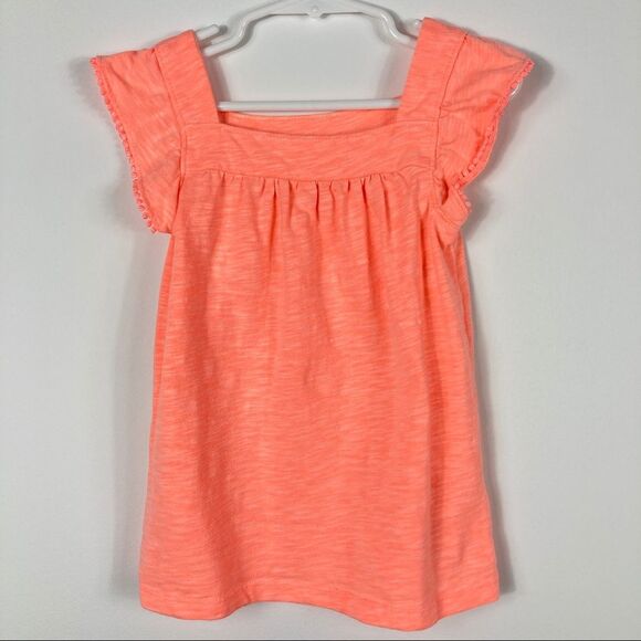 Carter's Orange Cap Sleeve Tee Girl's Size 4/5 - Picture 8 of 8